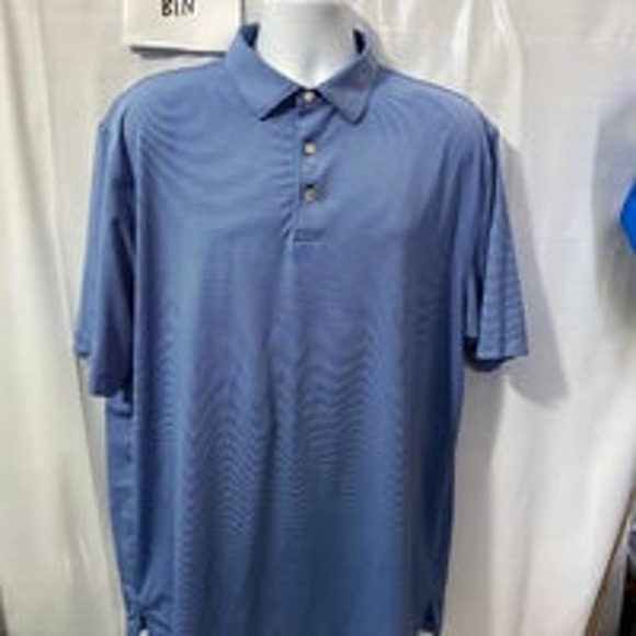 Peter Millar Polo Shirt Adult Extra Large XL Blue Mens Golf Soft Summer Comfort - Picture 2 of 11